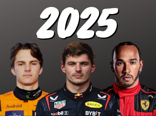 Titel-Bild zur News: Oscar Piastri, Max Verstappen und Lewis Hamilton zählen zu den Formel-1-Fahrern 2025