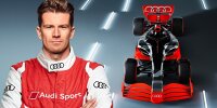 Fotomontage: Nico Hülkenberg als Formel-1-Fahrer von Audi