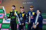 Jack Aitken (Emil-Frey-Ferrari), Mirko Bortolotti (SSR-Lamborghini) und Ricardo Feller (Abt-Sportsline-Audi) 