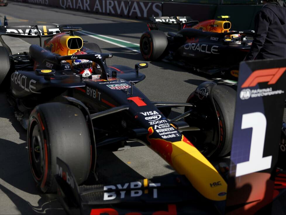Max Verstappen im Parc ferme
