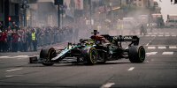 Lewis Hamilton beim Mercedes-Demorun in New York