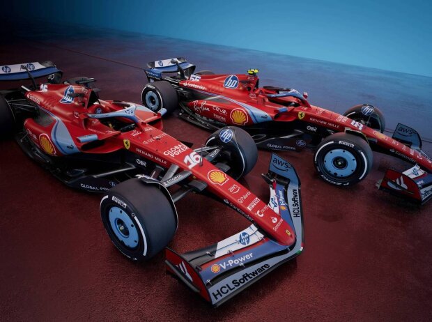 Titel-Bild zur News: Ferrari-Sonderlackierung für den Miami-Grand-Prix 2024