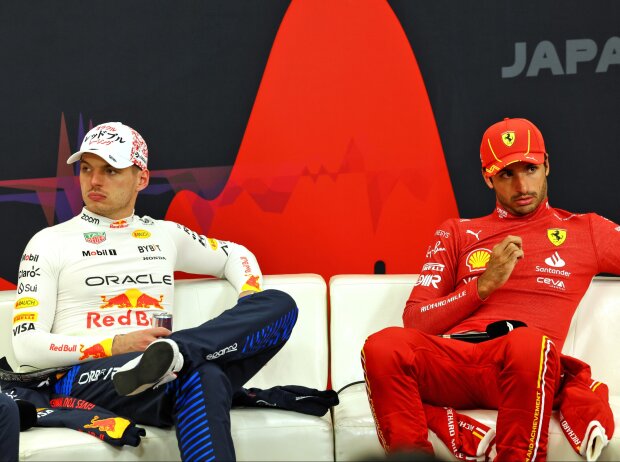 Titel-Bild zur News: Max Verstappen, Carlos Sainz