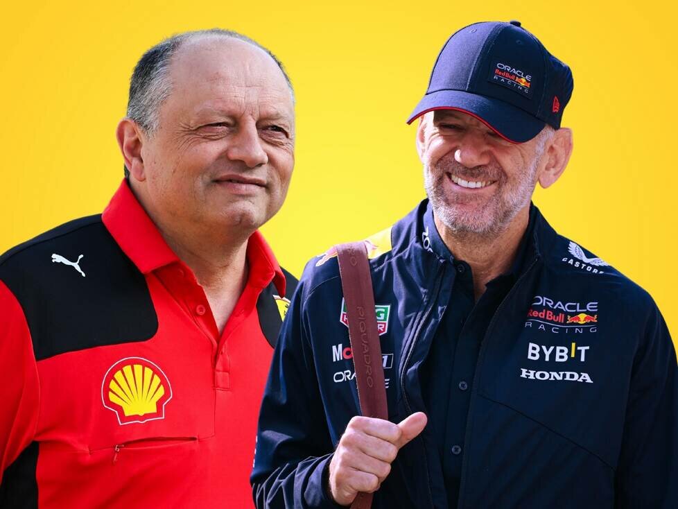 Frederic Vasseur und Adrian Newey (Fotomontage)