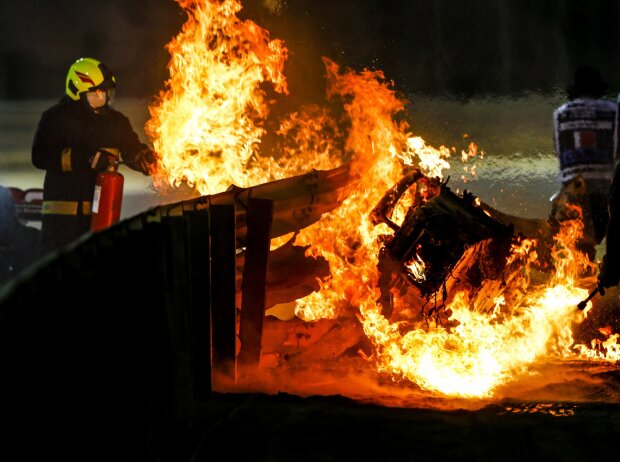 Der Feuerunfall von Romain Grosjean beim Bahrain-Grand-Prix 2020