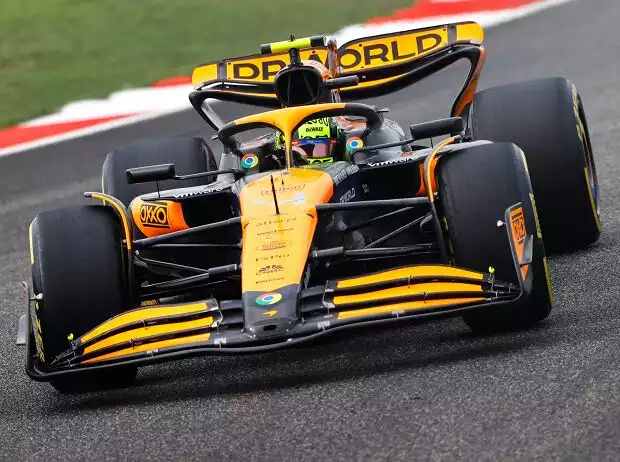 Lando Norris im McLaren MCL38 beim Formel-1-Rennen in China 2024 Titel-Bild zur News: Lando Norris im McLaren MCL38 beim Formel-1-Rennen in China 2024