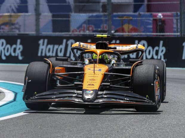 Titel-Bild zur News: Lando Norris (McLaren MCL38) beim Formel-1-Rennen in Miami 2024