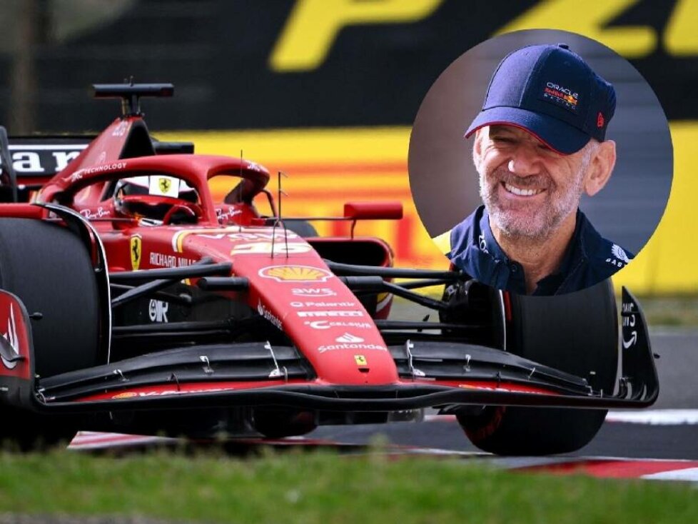 Charles Leclerc im Ferrari SF-24, Formel-1-Designer Adrian Newey