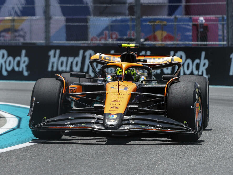 Lando Norris (McLaren MCL38) beim Formel-1-Rennen in Miami 2024