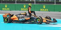 Lando Norris (McLaren MCL38) scheidet am Start zum Formel-1-Sprint in Miami 2024 aus
