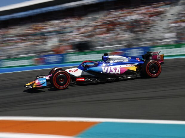 Titel-Bild zur News: Daniel Ricciardo (Racing Bulls) beim Formel-1-Rennen in Miami 2024