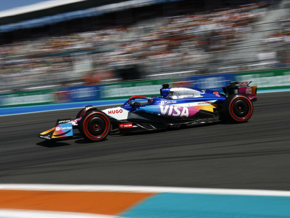 Daniel Ricciardo (Racing Bulls) beim Formel-1-Rennen in Miami 2024