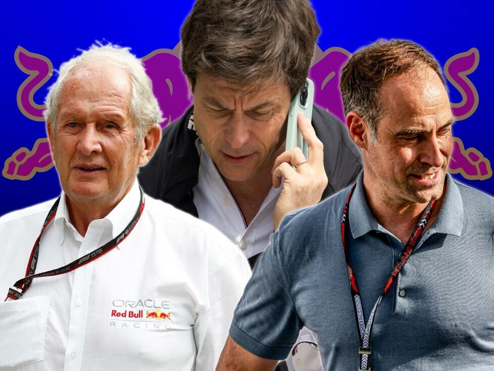Helmut Marko, Toto Wolff und Oliver Mintzlaff