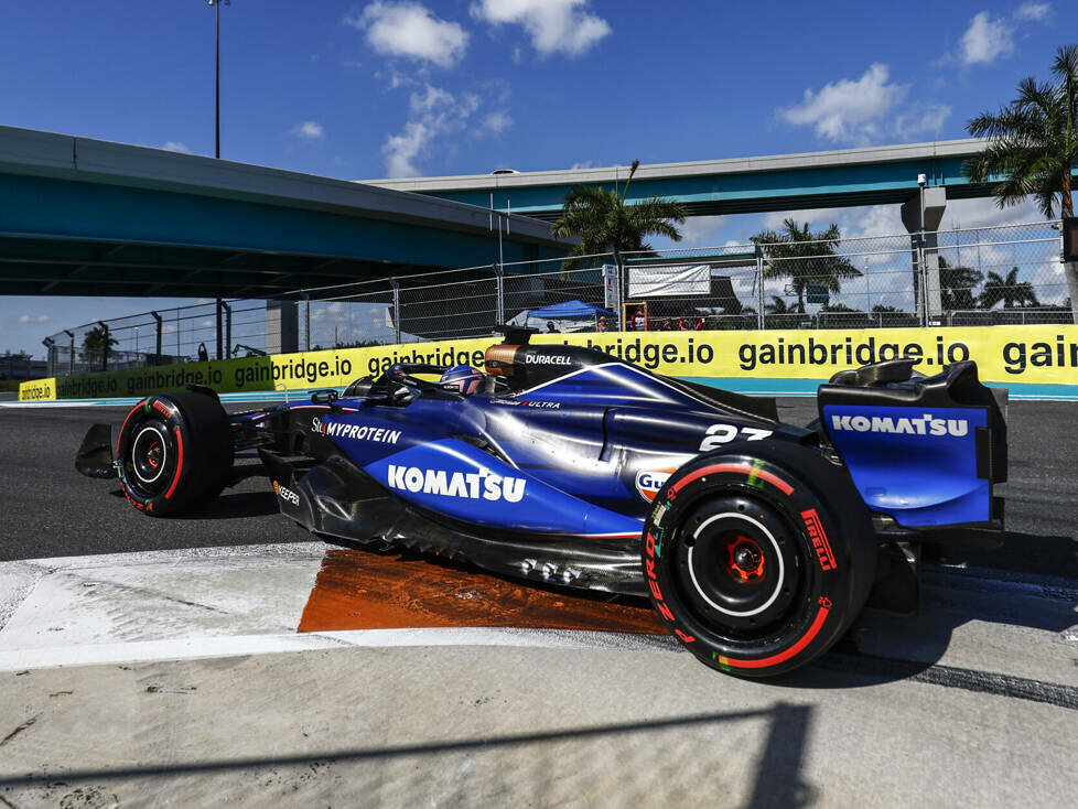 Alexander Albon (Williams FW46) im Qualifying zum Formel-1-Rennen in Miami 2024