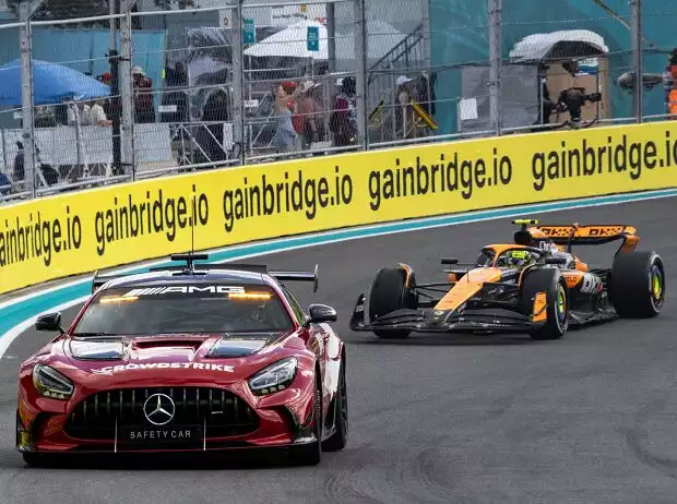 Entscheidend: Das Safety-Car spielte Lando Norris am Sonntag in die Karten Titel-Bild zur News: Entscheidend: Das Safety-Car spielte Lando Norris am Sonntag in die Karten