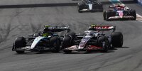 Mit Lewis Hamilton lieferte sich Nico Hülkenberg in Miami ein hartes Duell