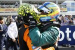 Fernando Alonso (Aston Martin) und Lando Norris (McLaren) 