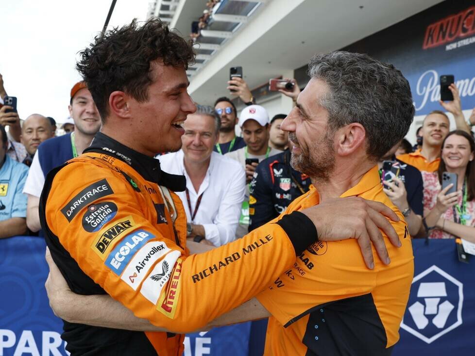 Lando Norris beschert auch McLarens Andrea Stella seinen ersten Sieg als Teamchef