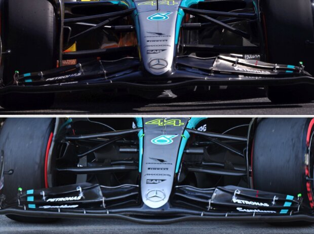 Die Updates am Mercedes W15 in Miami Die Updates am Mercedes W15 in Miami