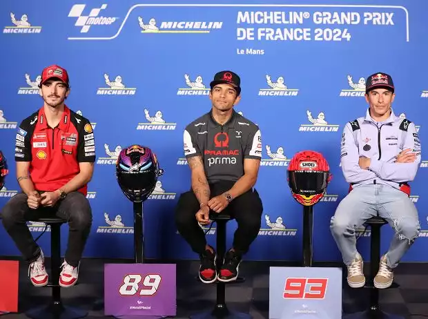 Francesco Bagnaia, Jorge Martin, Marc Marquez Titel-Bild zur News: Francesco Bagnaia, Jorge Martin, Marc Marquez
