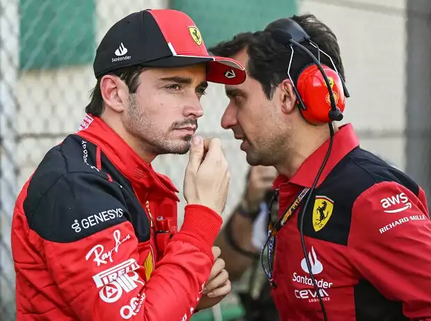 Xavi Marcos (r.) ist nicht länger Charles Leclercs Renningenieur Titel-Bild zur News: Xavi Marcos (r.) ist nicht länger Charles Leclercs Renningenieur
