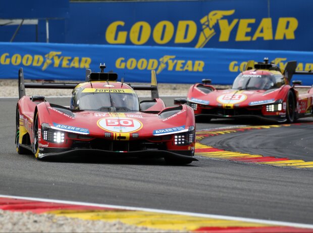 Titel-Bild zur News: Ferrari hatte einen Doppelsieg vor Augen - bis zur Rennunterbrechung