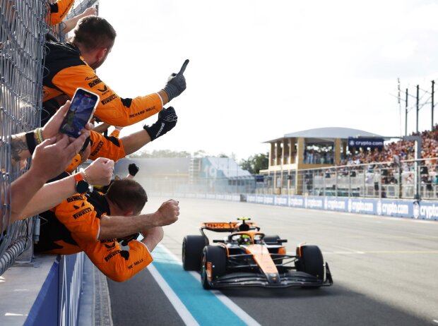 Titel-Bild zur News: McLaren bejubelt in Miami den ersten Sieg für Lando Norris in der Formel 1