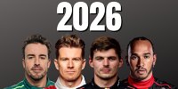 Formel-1-Fahrer für die Saison 2026 (Fotomontage)