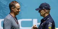 Oliver Mintzlaff und Adrian Newey beim Formel-1-Rennen in Miami 2024