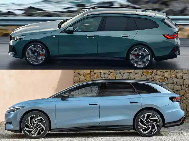BMW i5 und VW ID.7: Kombiversionen im Vergleich Titel-Bild zur News: BMW i5 und VW ID.7: Kombiversionen im Vergleich