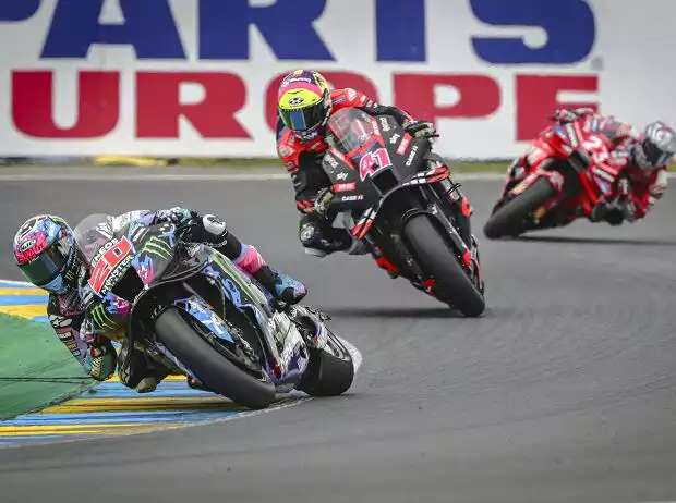 Fabio Quartararo, Aleix Espargaro, Enea Bastianini Titel-Bild zur News: Fabio Quartararo, Aleix Espargaro, Enea Bastianini