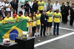 Guanyu Zhou (Sauber), George Russell (Mercedes), Charles Leclerc (Ferrari), Sergio Perez (Red Bull), Sebastian Vettel und Lewis Hamilton (Mercedes) 
