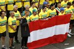 Lando Norris (McLaren), Fernando Alonso (Aston Martin), Lance Stroll (Aston Martin), Daniel Ricciardo (Racing Bulls), Esteban Ocon (Alpine), Yuki Tsunoda (Racing Bulls) und Pierre Gasly (Alpine) 