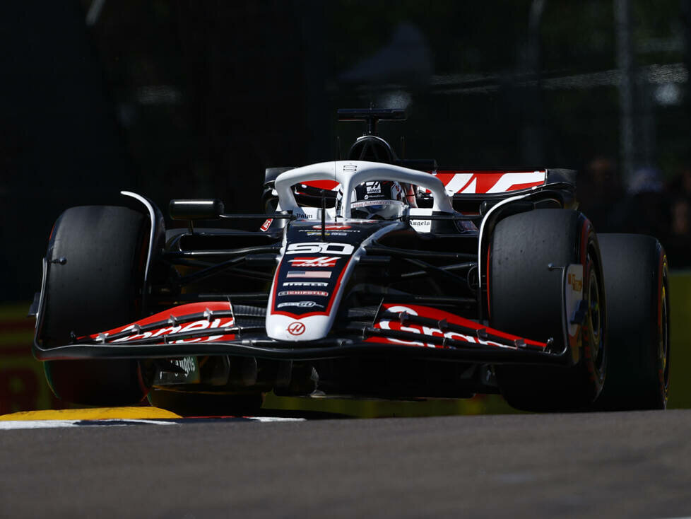 Oliver Bearman (Haas VF-24) beim Training zum Formel-1-Rennen in Imola 2024