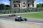 George Russell (Mercedes) und Sergio Perez (Red Bull) 