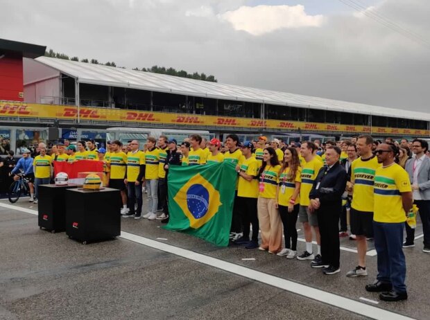 Gruppenfoto: Die Formel-1-Stars gedenken Ayrton Senna und Ronald Ratzenberger