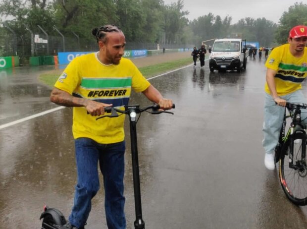 Washout: Lewis Hamilton und Charles Leclerc flüchten vor dem Regen