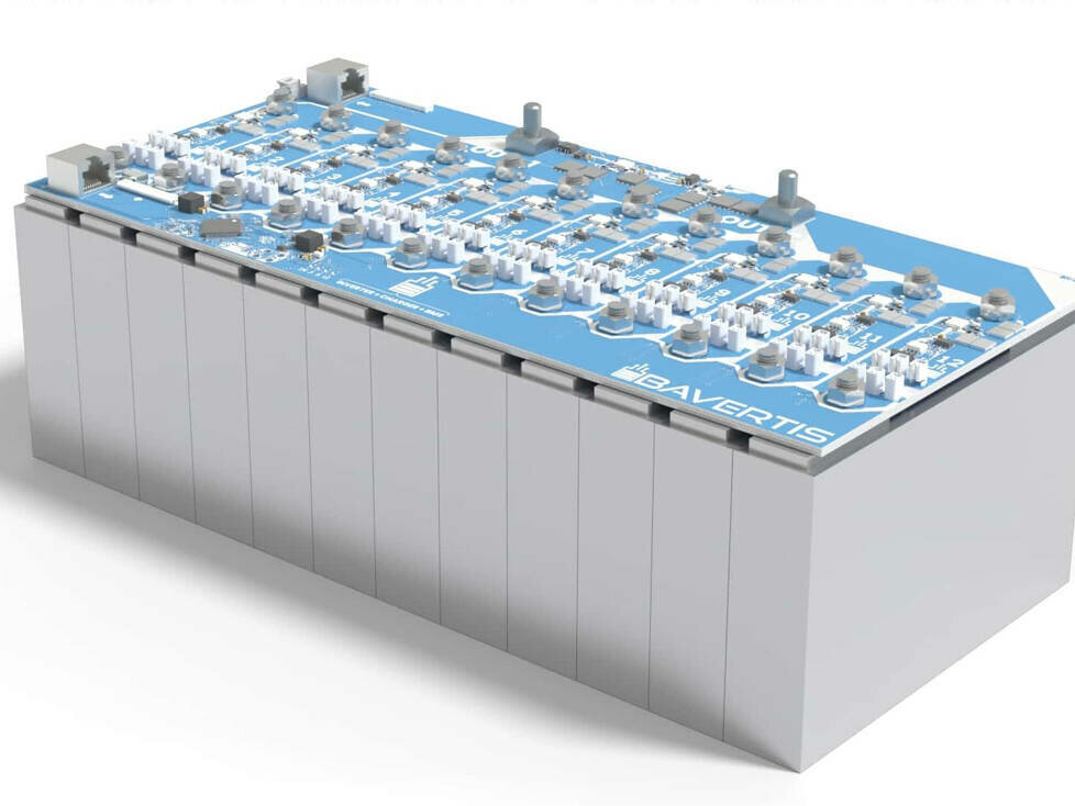 Multilevel-Batterie von Bavertis (3D-Rendering)