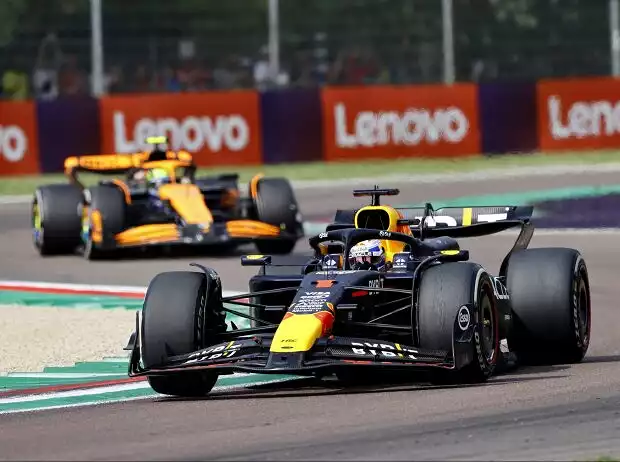 Max Verstappengeriet in der Schlussphase mächtig unter Druck von Lando Norris Titel-Bild zur News: Max Verstappengeriet in der Schlussphase mächtig unter Druck von Lando Norris