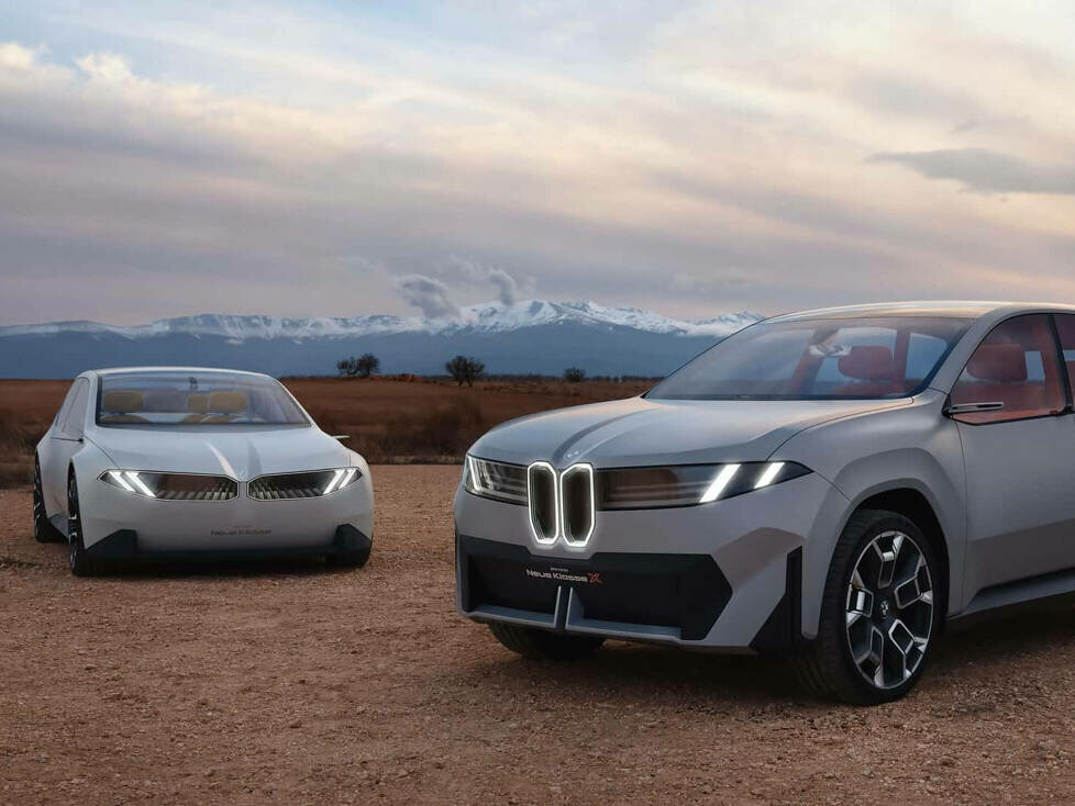 BMW Vision Neue Klasse X (rechts) und Vision Neue Klasse