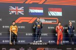 Max Verstappen (Red Bull), Lando Norris (McLaren) und Charles Leclerc (Ferrari) 