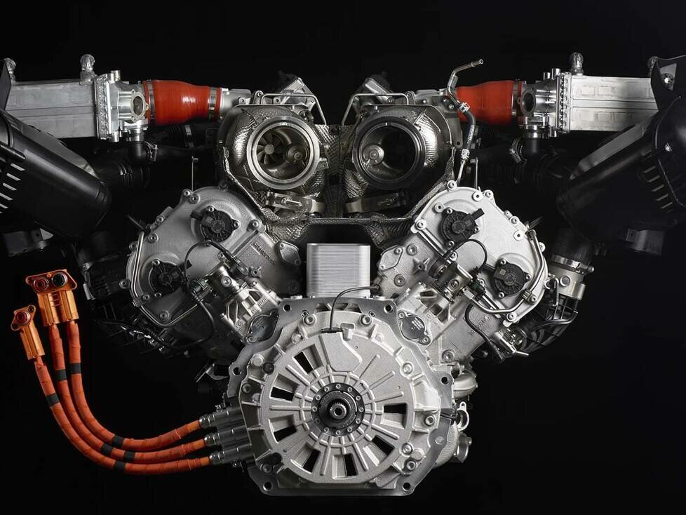 Lamborghini V8 Twin-Turbo-Hybrid, die Frontansicht