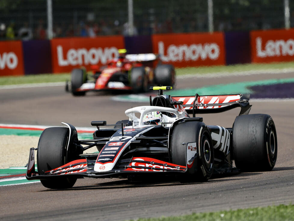 Nico Hülkenberg (Haas VF-24) beim Formel-1-Rennen in Imola 2024