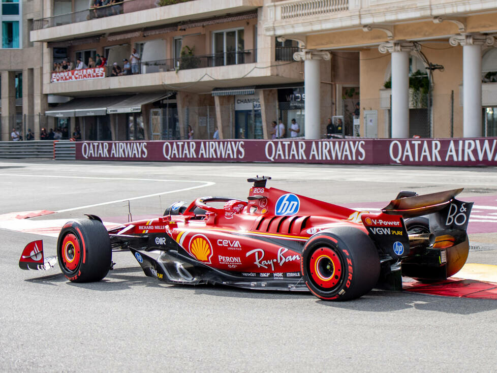 Charles Leclerc (Ferrari SF-24) beim Formel-1-Rennen in Monaco 2024