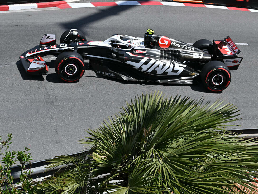 Nico Hülkenberg (Haas VF-24) beim Formel-1-Rennen in Monaco 2024