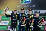 Kelvin van der Linde (Abt-Sportsline-Audi), Marco Wittmann (Schubert-BMW) und Thomas Preining (Manthey-EMA-Porsche) 