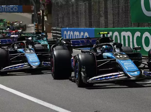Kamen sich in Monaco viel zu nahe: Alpines Pierre Gasly und Esteban Ocon Titel-Bild zur News: Kamen sich in Monaco viel zu nahe: Alpines Pierre Gasly und Esteban Ocon