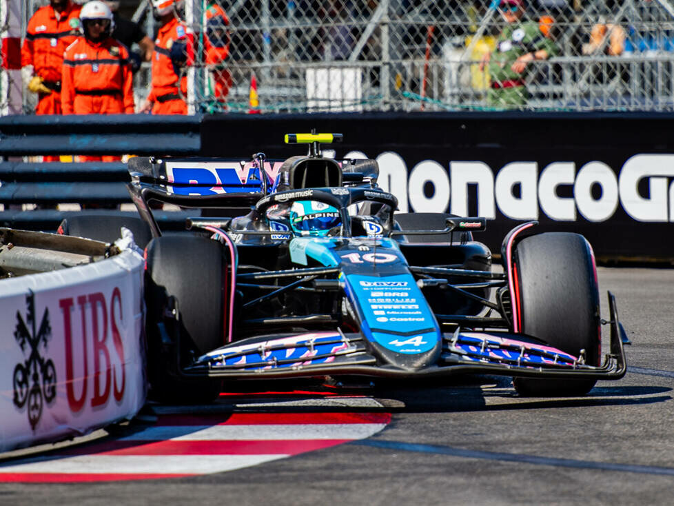 Pierre Gasly (Alpine A524) beim Formel-1-Rennen in Monaco 2024