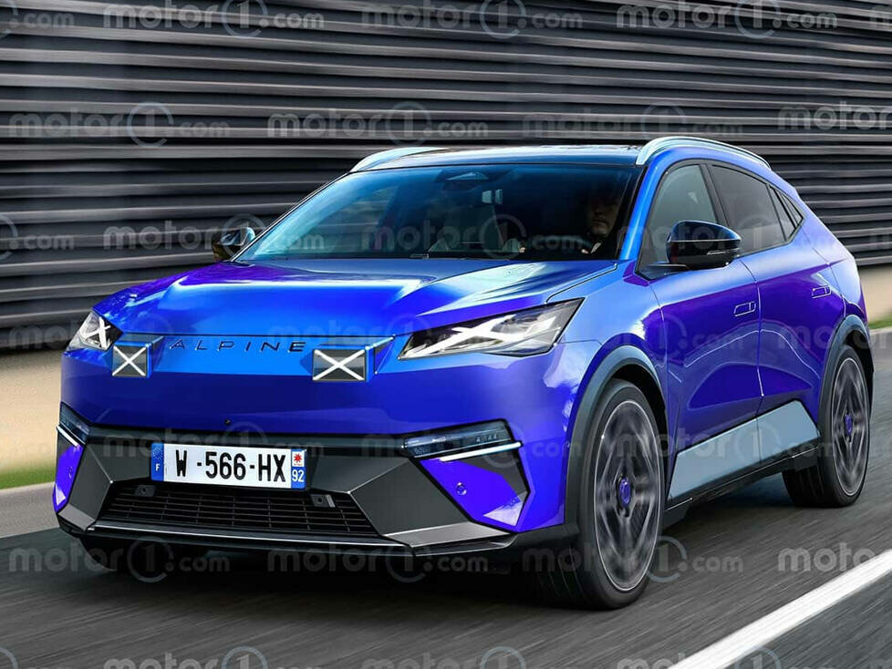 Alpine A390 (2025) im Motor1.com-Rendering