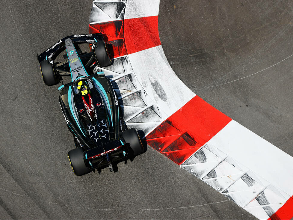 Lewis Hamilton (Mercedes W15) beim Formel-1-Rennen in Monaco 2024